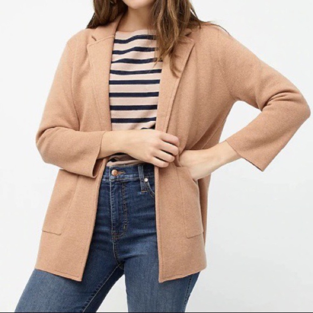 🥖 J.Crew Sophie Open-Front Sweater Blazer 🥖